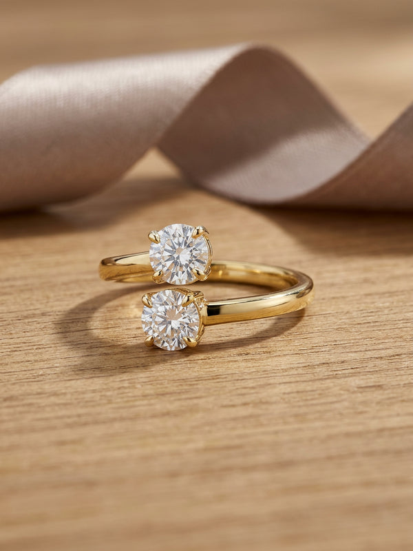 Radiant Twin Stone Ring