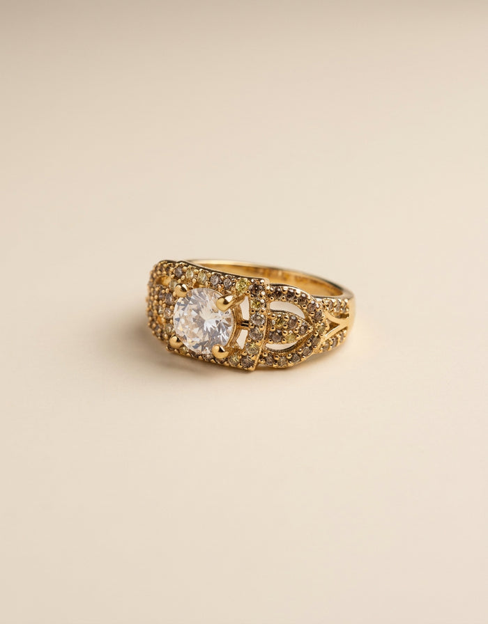 Vintage Pave Dome Cocktail Ring