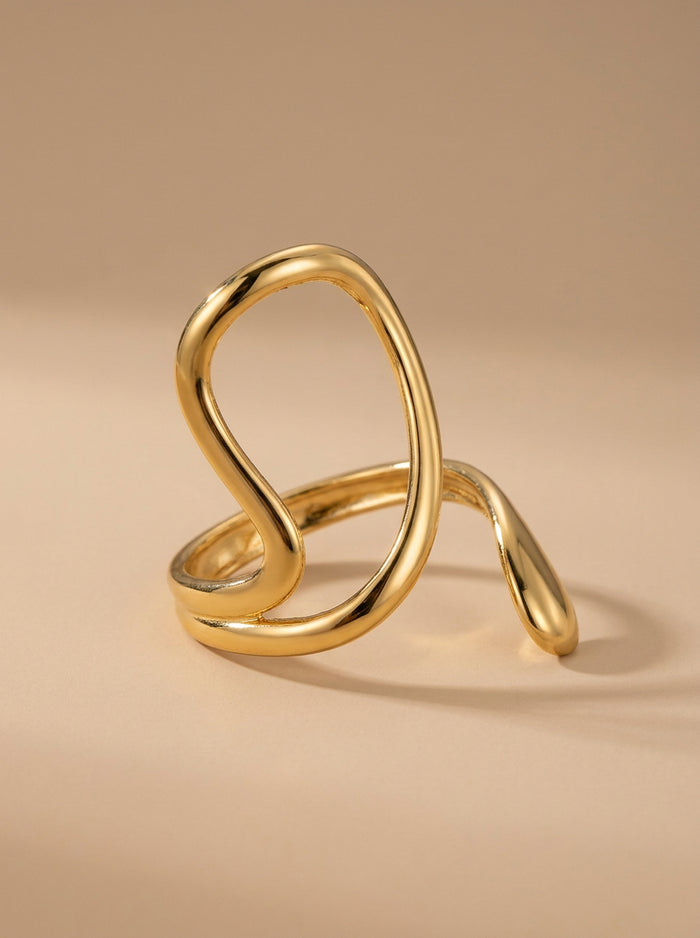 Gold Twisted Loop Ring
