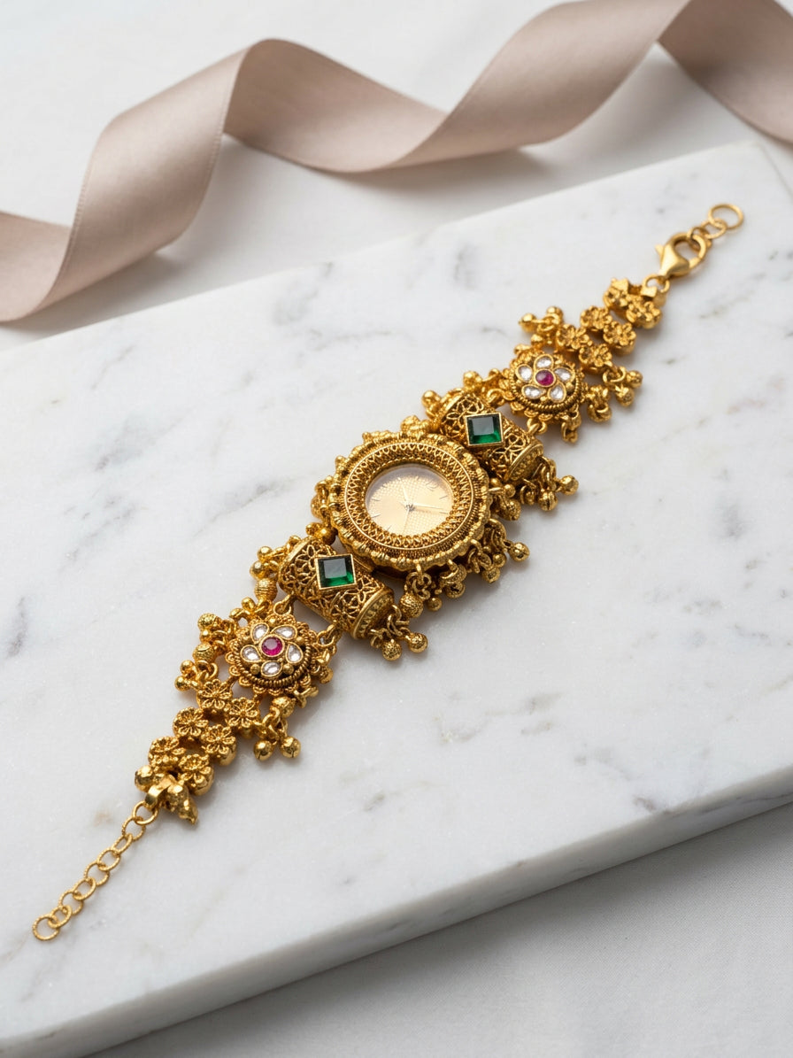 Velora Heritage Watch for Women – Stylish Gold Watch - studio